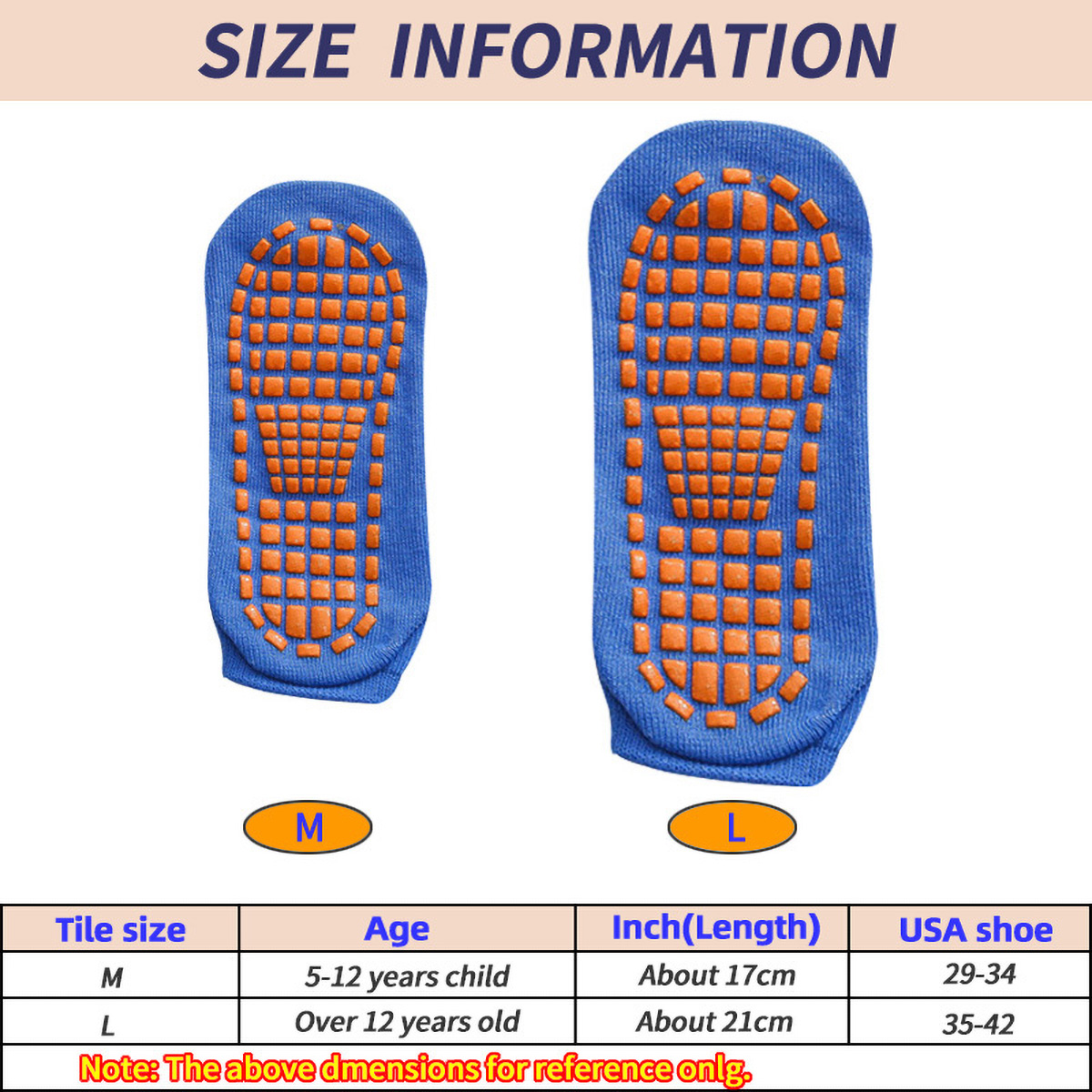 1/4 Pairs Unisex Silicone Non  - Trampoline Park Sock recensione e prezzo