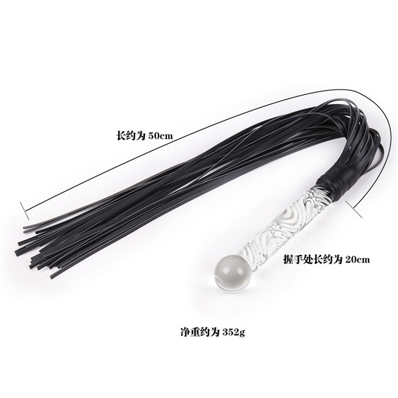 70cm Glass Handle Black Leathe - Riding Crop Dressage recensione e prezzo