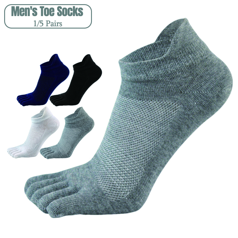 1/5 Pairs Cotton Men's Five Fi - Outdoor Sport Hose recensione e prezzo