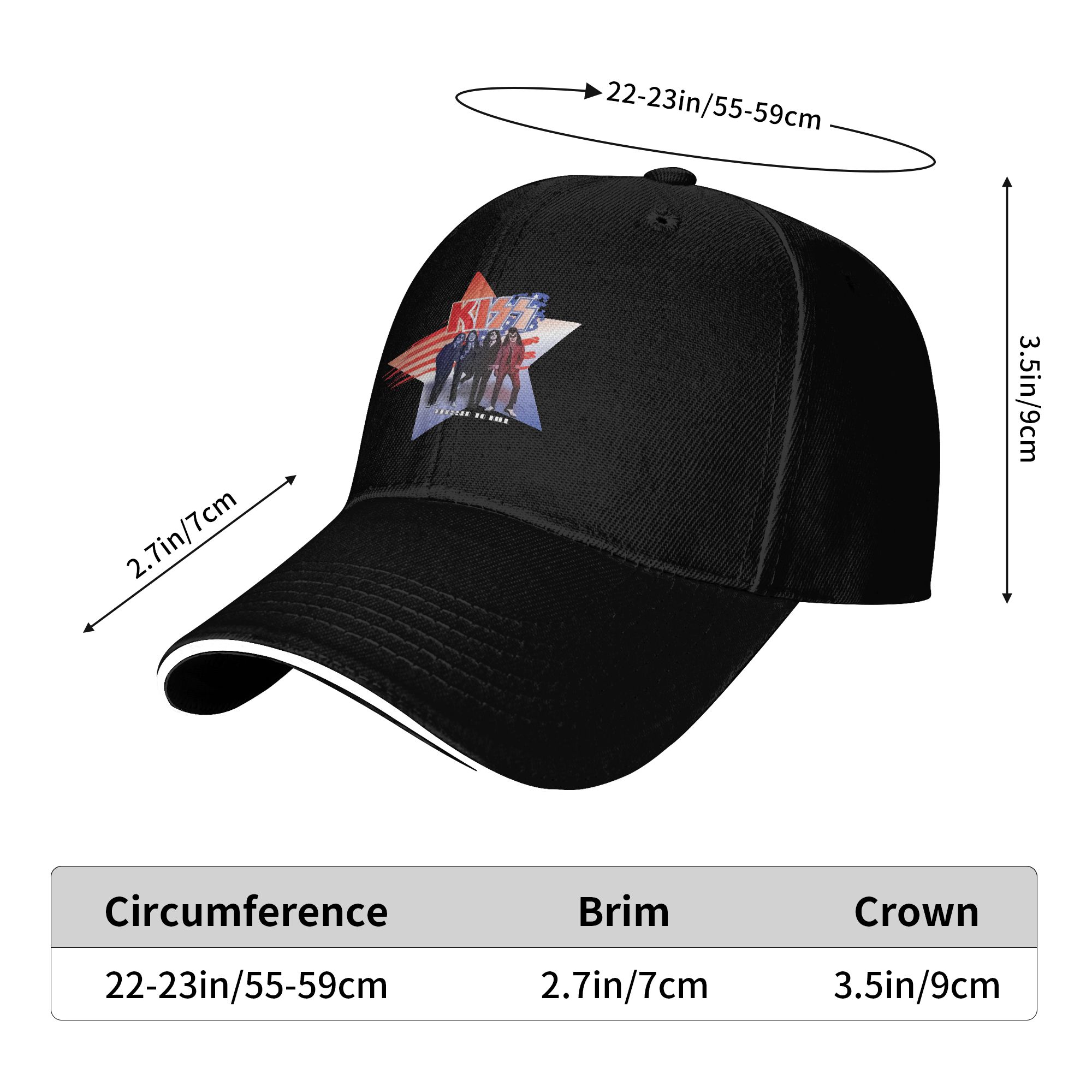 Kiss Band Baseball Cap Casual  - Outdoor Sport Dress recensione e prezzo