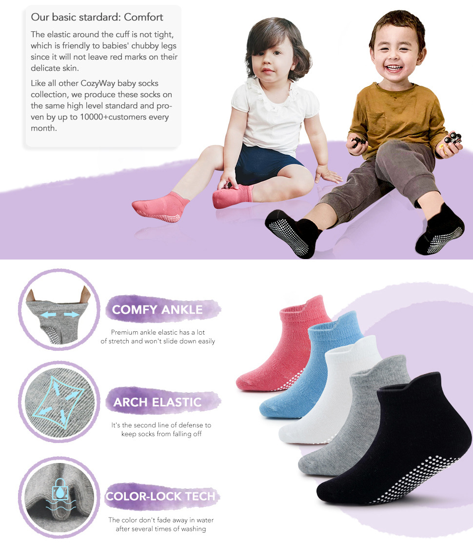 6 Pairs/Lot Spring Autumn Kids - Trampoline Park Sock recensione e prezzo