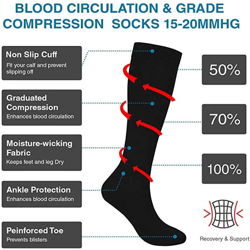 2/4/8 Pairs Compression Socks  - Outdoor Sport Hose recensione e prezzo